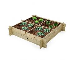 Carré potager 100x100 avec bâche de protection