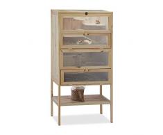 Relaxdays Cage à Hamster en Bois avec 3 étages et Toit en barreaux Taille XXL 120 x 60 x 40 cm