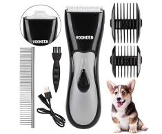 Tondeuse Chien Chat Tondeuse Animaux, Kit de Toilettage étanche Amélioré avec lames Doubles Ensemble de Tondeuse électrique Professionnel Lavable Rasoir à chat Rechargeable Rasoir à Faible Bruit