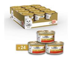 Gourmet Gold Pâté pour Le Chat, avec légumes, avec du bœuf et Carottes, 85 g – Lot de 24 pièces