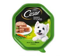 Cesar Selezioni dellOrto Nourriture pour Chien, pâté délicat 150 g - 14 barquettes