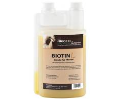migocki Biotine Liquid – Complément alimentaire pour cheval – Supporte le croissance à cheval, pour une saine Corne, de peau et de peau Structure – Flacon doseur 1000 ml.