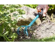 Griffe Piocheuse Combisystem de Gardena : Griffe à 3 Dents pour Ameublir et Aérer le Sol, Largeur de Travail 7 Cm, Poignée Ergonomique, Protection Contre la Corrosion (8921-20)
