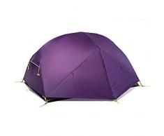 Naturehike Mongar Ultra léger Tente 2 Personnes 20d Coque en Silicone Double Couche Tente de Camping randonnée (Morado)