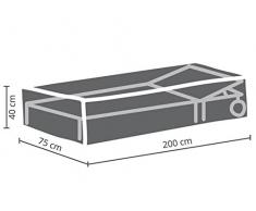 Perel Garden ocsl Housse de Protection pour Bain de Soleil, Anthracite, 200 x 75 x 40 cm