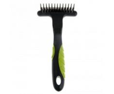 Etrille double pour chien à poils longs et épais démêle et supprime les poils morts/ZOLUX