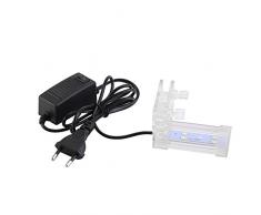 Lampe à Pince réglable éclairage réservoir Aquarium de Poisson Bras Doux en Verre Lumières Prise LED Lumière Lampe Plantez Éclairage avec Clip pour Fish Tank Aquarium Décoration EU Plug(080#1)