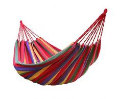 PUNGDUNK Hamac Double en Toile Pliable De Loisirs en Plein Air Arc-en-Ciel, Hamac De Camping Ultra-léger