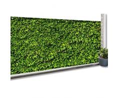IDMarket - Brise Vue occultant 1,8 x 10m imprimé Feuillage 160 GR/M²