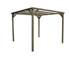 Pergola en bois traité 240 x 240 x 240 cm