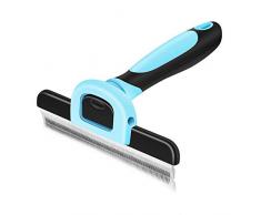 VersionTECH. Peigne Chat Chien Professionnel, Brosse de Toilettage pour Animaux À Poils Courts Moyens, Râteau de Démêlage pour Lapin et Autres Pets