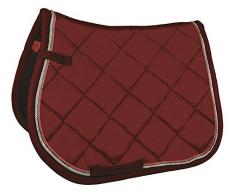 HKM Sports Equipment GmbH Tapis de Selle matelassé avec Doublure Fonctionnelle pour Selle et Cheval Polyvalent 3200 Dunkelrot