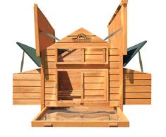 Pets Imperial® - Grand Poulailler Savoy/Marlborough - Accueillant 6 à 8 Poules Selon la Taille - 2 Nichoirs 4 Perchoirs