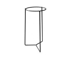 Louis Moulin Tripode Porte-Plante extérieur, Gris Martelé, 27 x 27 x 58 cm