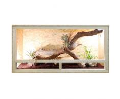 Repiterra Terrarium Reptiles & Batraciens En Bois OSB , Facile à Monter, Vivarium avec Aération Sur Les Côtés – 120x60x60cm