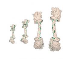 Corde pour chien mentholée 17 cm en coton hygiène des dents