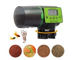 Welltop Automatique Chargeur de Poisson Distributeur pour Le réservoir daquarium minuterie pour Vacances, Week-End, Vacances Convient Distributeur de Nourriture de Poisson de capacité 200ml
