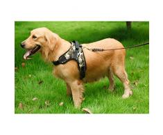 UEETEK Style Selle Harnais en Tissu Oxford pour Chien Moyen/ Large - Taille XL (Camouflage)