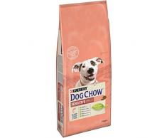 Dog Chow Chien Sensitive Croquettes avec du Saumon pour Chien Adulte 14 kg