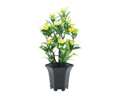 osmanthusFrag 1Pc Mini Arbre Fruitier, Plante Artificielle en Pot Plante Verte en Pot DéCoration DéCoration, Bureau Fleur Artificielle IntéRieure 5