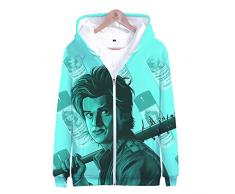 ANCHILMS Unisexe 3D Imprimé Pull À Capuche Sweat Homme avec Un râteau-XS