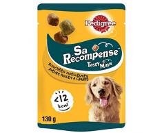PEDIGREE Sa Récompense - Bouchées Moelleuses au Poulet pour Chien, 6 Sachets de 130g de Friandise