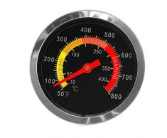 Thermomètre de barbecue en acier inoxydable avec jauge de température 10-400 °C