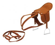 Happy People 58466 Selle marron avec étriers pour tout cheval Happy People