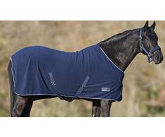 Reitsport Couverture Polaire Amesbichler Economic Bleu foncé Taille 135 Couverture de Cheval avec Sangles croisées