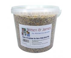 Britten & James Nourriture Supermix Extra Premium pour Oiseaux Sauvages dans un récipient Stay fresh de 5 L (4 kg)