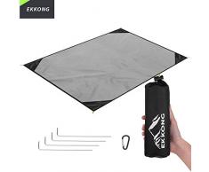 EKKONG Couverture De Pique-Nique Imperméable Ultraléger Petit Pack Couverture De Couverture De Plage Portable, Couverture De Camping, Coussin De Siège pour Les Activités en Plein Air (200 * 200cm)