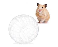 Relaxdays Boule pour Hamster et Souris en Plastique - Transparent - 14 cm