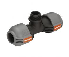 Gardena 2787-20 Té à filetage 3/4" mâle pour système d'arrosage,