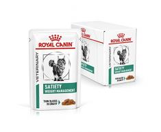 ROYAL CANIN Vdiet Cat Satiety Support Nourriture pour Chat 12 Sachet 85 g