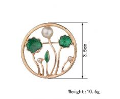 TtKj Broche Bijoux, Broche Femme Goutte émail émail Fashion Manteau étang Moonlight texturé Broche Poitrine Belle Plaine