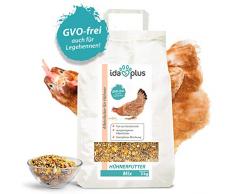 Ida Plus Aliment pour poulet Mix 5 kg – Aliment complet – Mélange toutes saisons – Sans OGM – Idéal pour les poules – Convient pour les distributeurs de nourriture Contient du calcium et des vitamines