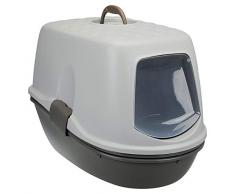 Trixie Bac À Litière pour Chat Berto - Top Système - Bac Tri Des Déchets + 2 Bacs à Litière, 39 X 42 X 59 Cm, Gris/Taupe