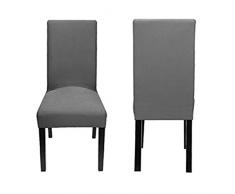 Couleur Unie Housse de Chaise de Salle a Manger Extensible, Morbuy Modern Décoration Jardin Bureau Hôtel Mariage Maison, Haut Dossier Stretch Housse Couverture