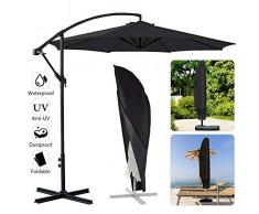 Yeshai3369 Housse De Parasol en Porte-à-Faux en Parapluie en Tissu Oxford, Couverture De Parapluie De Patio Cordon De Protection UV étanche 205cm