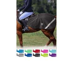 Harrison Howard Climax Couvre-Reins réfléchissant imperméable Performance Polaire Noir Poney (S, 125cm)