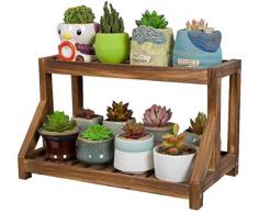 JKMQA Bureau Mini Jardinière en Bois Massif Jardinière, Maison Salon Intérieur Stand Plantes, Bureau Balcon Pot de Fleurs étagère Stand de Fleurs