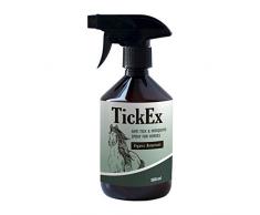 TickEx Anti mites pour cheval TickEx | Accessoire cheveux et equitation material | Spray huile geranium 500ml | Alternative à couverture anti mouche cheval