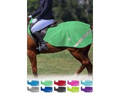 Harrison Howard Climax Couvre-Reins réfléchissant imperméable Performance Polaire (Cheval de Trait (XL, 155cm), Été Vert)