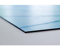 Alu-Dibond 80 x 120 cm: "Construction d un bassin de jardin", Alu-Dibond