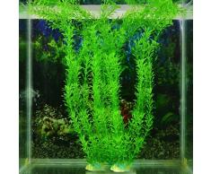ASTrade Plante artificielle en plastique pour aquarium Vert