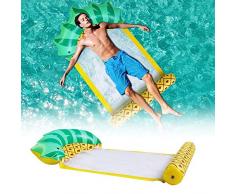 N/W Fauteuil Gonflable Piscine, Matelas Gonflable Piscine, Flotteur Hamac De Natation, Multi Usage Flottantes Hamac, pour Plage, Partie, Vacances