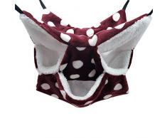 Bestshop Hamac pour Petits Animaux, Hamac pour Animaux de Compagnie, Doux et Chaud, Lit Suspendu à Couchette pour Hamster, Furet, Perroquet, Chat，Cochon dInde