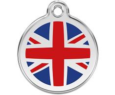Red Dingo Médaille pour Chien Motif Drapeau Anglais 38 mm