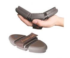 Animalon Brosse Cheval et Accessoire Poney – Etrille Soft Touch Pour Kit De Pansage Chevaux Ou Brosse Souple Pour Chien / Materiel Et Equipement Equitation Enfant et Adulte / Idee Cadeau Équitation