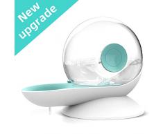 papasgix Fontaine Automatique pour Chat et Chien Gamelle Anti-Débordement Bol deau Distributeur Automatique Animaux Débit d’Eau Ajustable